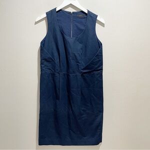 COS COLLECTION OF STYLE Women’s Navy Blue Sleeveless Dress Origami Folds Size 2